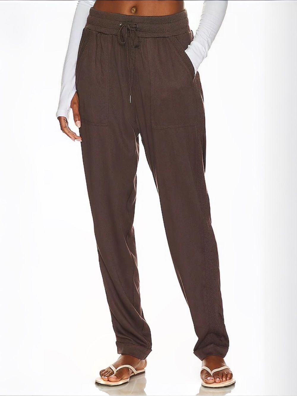 Splendid Rafe Straight Leg Pant | Chocolate | Large